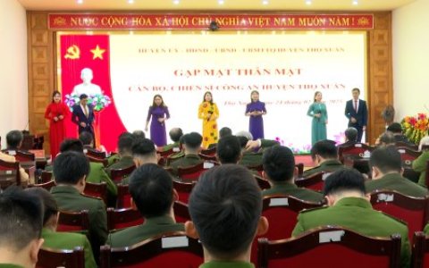 HUYỆN THỌ XUÂN: GẶP MẶT THÂN MẬT CÁN BỘ, CHIẾN SĨ CÔNG AN HUYỆN THỌ XUÂN