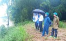 ĐỒNG CHÍ BÍ THƯ HUYỆN UỶ THỌ XUÂN LÊ ĐÌNH HẢI KIỂM TRA CÔNG TÁC ỨNG PHÓ VỚI CƠN BÃO SỐ 3 TẠI XÃ XUÂN HOÀ