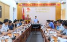 UBND HUYỆN THỌ XUÂN TỔ CHỨC HỘI NGHỊ GIAO BAN VỀ TIẾN ĐỘ GIẢI NGÂN VỐN CHƯƠNG TRÌNH MỤC TIÊU QUỐC GIA GIẢM NGHÈO BỀN VỮNG