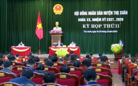 KỲ HỌP THỨ 11 HĐND HUYỆN THỌ XUÂN KHÓA XX LẤY PHIẾU TÍN NHIỆM TÍN ĐỐI VỚI NGƯỜI GIỮ CHỨC VỤ DO HĐND HUYỆN BẦU