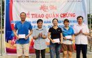 XÃ XUÂN HÒA TRAO GIẢI HỘI THI THỂ THAO QUẦN CHÚNG KỶ NIỆM 599 NĂM NGÀY MẤT CỦA HOÀNG THÁI HẬU PHẠM THỊ NGỌC TRẦN