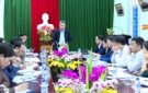 ĐỒNG CHÍ BÍ THƯ HUYỆN UỶ LÊ ĐÌNH HẢI LÀM VIỆC VỚI XÃ XUÂN HOÀ VỀ TIẾN ĐỘ XÂY DỰNG XÃ NTM NÂNG CAO, NTM KIỂU MẪU NĂM 2024
